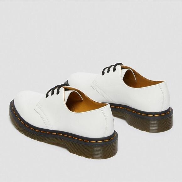 Dr. MARTENS 91461 WOMEN'S White PATENT LEATHER OXFORD SHOES size 10 - Picture 10 of 11